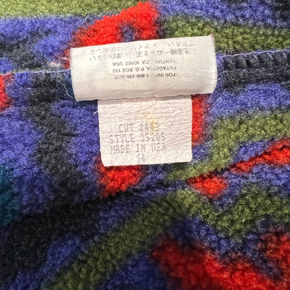 Rare Vintage 1994 Patagonia Aztec Snap-T Synchilla Men’s XL - Picture 4 of 4